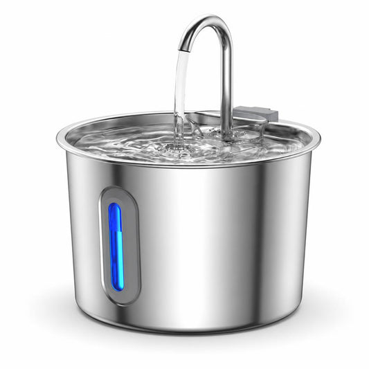 Fuente de agua silenciosa Lomimo para gatos, vista frontal